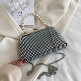 Crystal Crossbody Bag Chain Mini Waist bag Purses