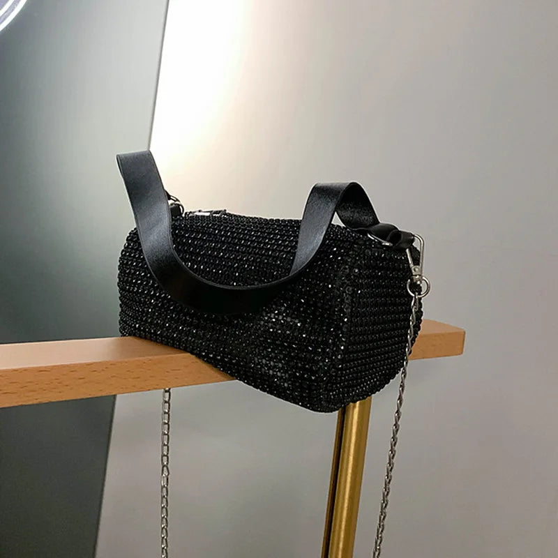 Rhinestone Shoulder Bag Diamonds Ladies Crossbody Purse Shining Diamond Bag