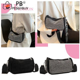 Sparkling Rhinestone Shoulder Bag for Women - Crossbody Purse