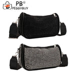 Sparkling Rhinestone Shoulder Bag for Women - Crossbody Purse