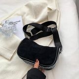 Sparkling Rhinestone Shoulder Bag for Women - Crossbody Purse