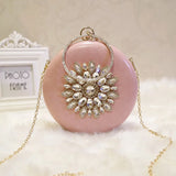Crystal Chain Shoulder Handbag for Wedding