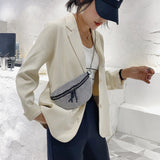 Rhinestone Waist Bag Fanny Chest Belt Pack Women Chain Crossbody
