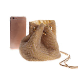 Rhinestone Women Handbags Diamond Bucket Shoulder Bag