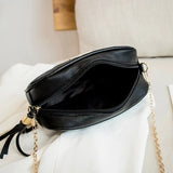 Embroidery Camera Bag Chain Square Bag Leisure Women Shoulder Bag