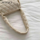 Cotton-Padded Embroidery Hand Bag Quilted Autumn Winter for Holiday Party