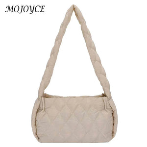 Cotton-Padded Embroidery Hand Bag Quilted Autumn Winter for Holiday Party