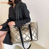 Rhombic Lattice Ladies Handbags Large Capacity Women Shoulder Bag Quilted