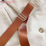 Embroidered Chain Shoulder Bag with Purse, Weekend Vacation PU Leather
