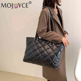 Rhombic Lattice Shoulder Bag Large Capacity Women Hand Bag Quilted Lightweight
