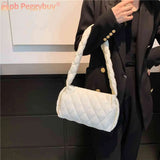Quilted Commute Bags Embroidery Thread Underarm Bags for Holiday Party