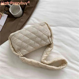Quilted Commute Bags Embroidery Thread Underarm Bags for Holiday Party