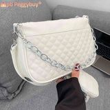 Embroidered Chain Women Crossbody Bag with Small Purse for Travel