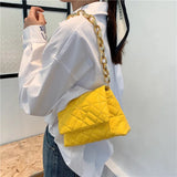 Rhombus Chain Small Women's Shoulder Bag Western Style Messenger Bag