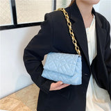 Rhombus Chain Small Women's Shoulder Bag Square Messenger Bag