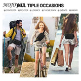Rhombus Pattern Crossbody Bag Fanny Pack Mult-Pockets Adjustable Belts
