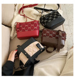 Rhombus Chain Shoulder Bag 18X7X13cm