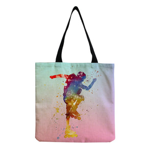Rhythmic Gymnastics Women's Shoulder Bag High Capacity Eco Reusable Shopping Bag