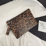Leopard Crossbody Bag with Carbon Fiber Wallet