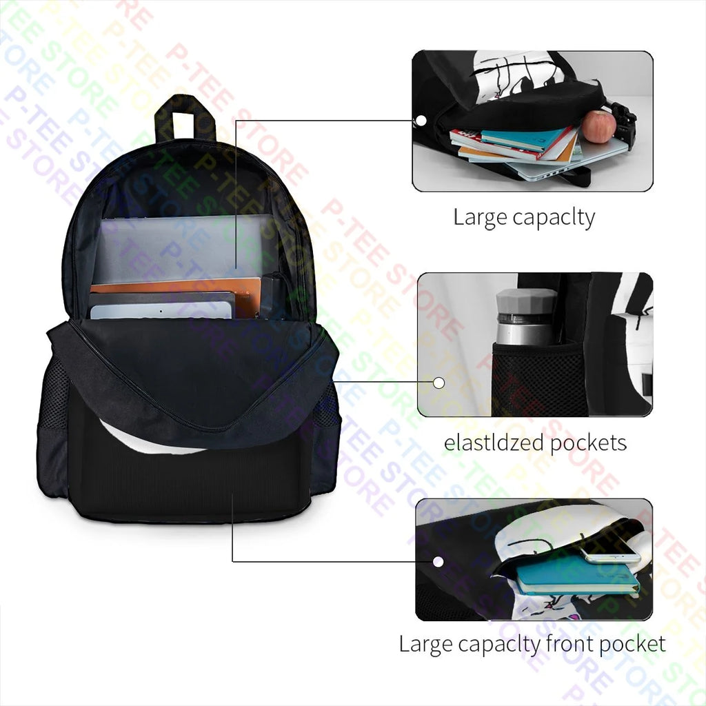 Retro Lord Nermal Backpack with Large Capacity