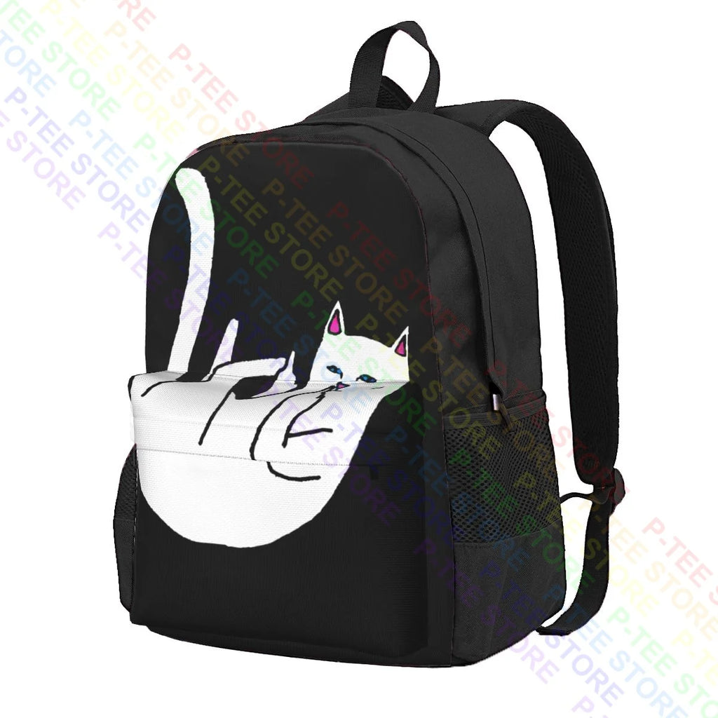Retro Lord Nermal Backpack with Large Capacity