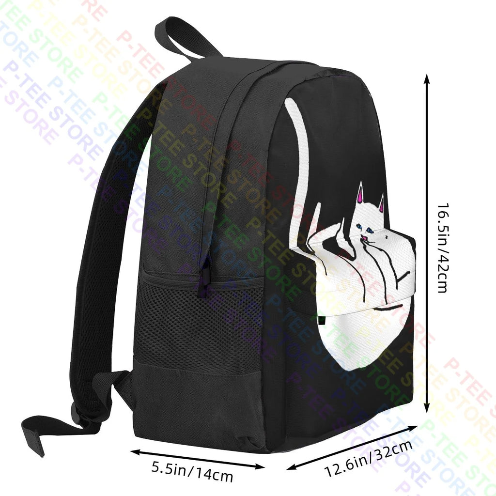 Retro Lord Nermal Backpack with Large Capacity