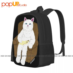 Cat Nap Time Backpack Large Capacity Gym Bag