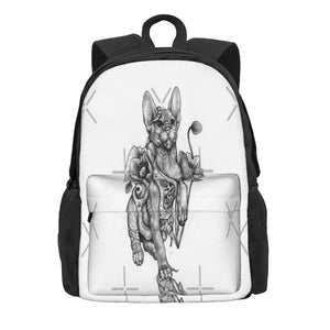 Rishama Steampunk Tattoo Cat Kitten Backpacks
