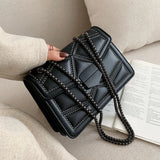 Rivet Chain Crossbody Bag for Women Shoulder Bag Lady Small Handbag