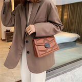 Rivet Chain PU Leather Crossbody Bags For Women Shoulder Bag Lady Handbags