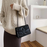 Rivet Chain PU Leather Crossbody Bags For Women Shoulder Bag Lady Handbags