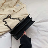 Small Crossbody Bag Women Shoulder Messenger Handbag Rivet Chain Lady Purse