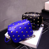 Rivet Mini Bags Women Leather Messenger Shoulder Crossbody Handbags