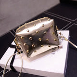 Rivet Mini Bags Women Leather Messenger Shoulder Crossbody Handbags