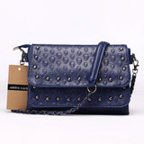 Rivet Skull Bag Pu Leather Bag Women Messenger Bags Tote Purse Handbag
