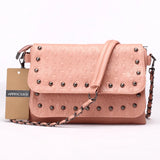 Rivet Skull Bag Pu Leather Bag Women Messenger Bags Tote Purse Handbag