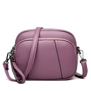 Rivet Tassel Crossbody Bag Women Casual Shoulder Bag Pu Leather Messenger Bag
