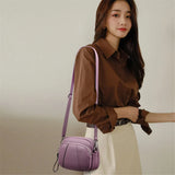 Rivet Tassel Crossbody Bag Women Casual Shoulder Bag Pu Leather Messenger Bag