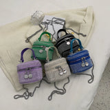 Rivet Women's Shoulder Bag Chain Cosmetic Bag Ladies Box Handbag