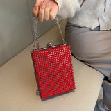Rivet Women's Small Shoulder Bag Box Handbag Evening Crossbody Bag