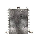 Rivet Women's Small Shoulder Bag Box Handbag Evening Crossbody Bag