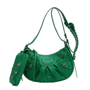Rivets Armpit Shoulder Bag 2 Pcs/set