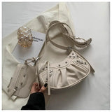 Rivets Armpit Shoulder Bag 2 Pcs/set