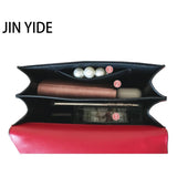 Rivets Leather Crossbody Bag For Women Chain Handbag and Purses