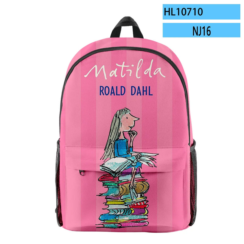 Matilda Musical Movie Backpack Student School Bag