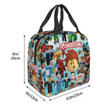 Roblox Characters Lunch Bag Thermal Cooler Kids School Child