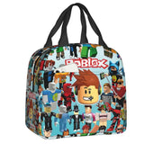 Roblox Characters Lunch Bag Thermal Cooler Kids School Child