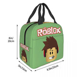Robot Anime Game Robloxs Insulated Lunch Bag for Outdoor Picnic
