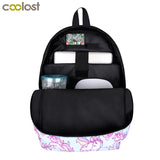 Rock Musical Instrument Notes Print Backpack for Teens