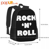 Rock N Roll Backpack Large Capacity Gym Foldable Shopping Bag